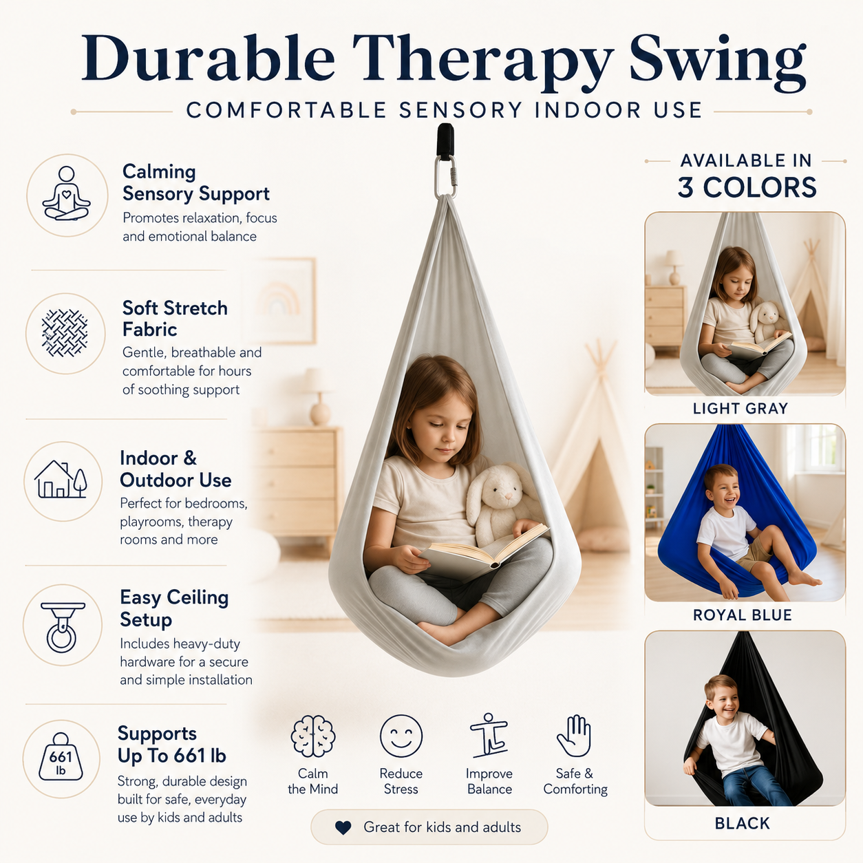 Indoor Sensory Therapy Swing