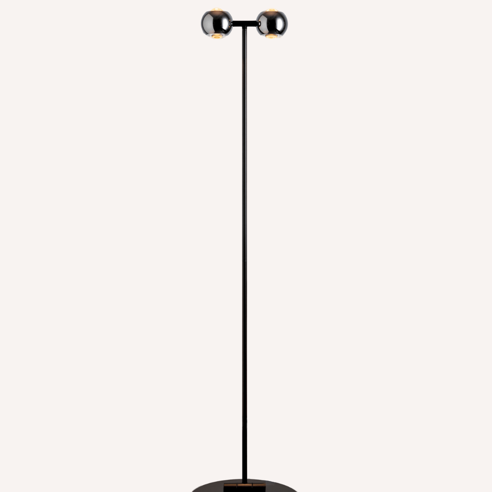 Modern Adjustable Dual-Head Arch Floor Lamp