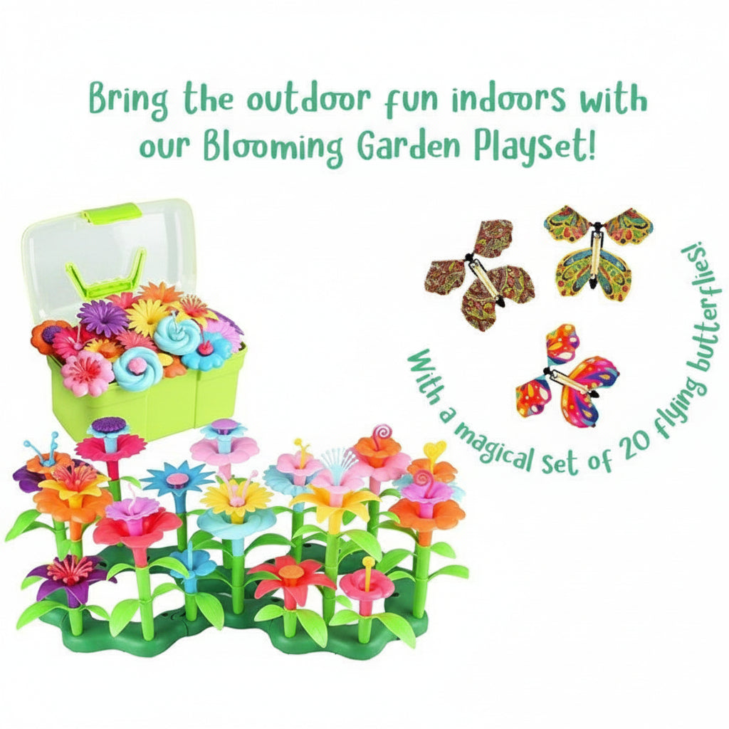Creative Flower-Building Toy Set