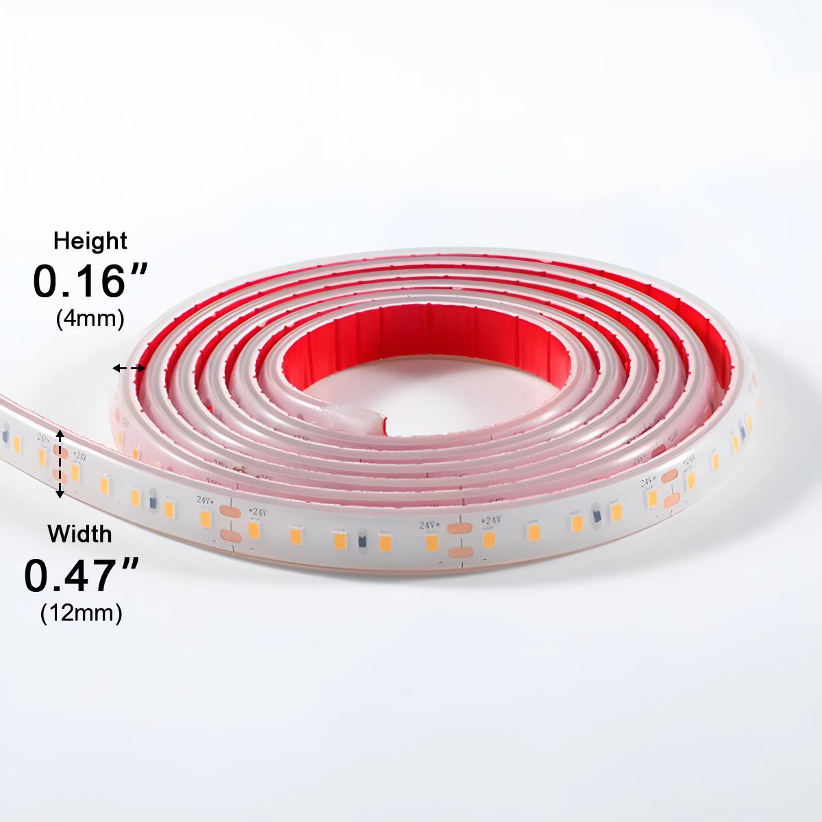 DC 24V Waterproof Underwater Outdoor Recessed Flexible Linear LED Strip Light