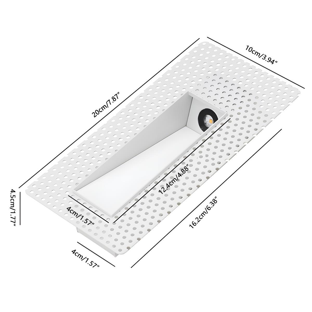 Minimalist LED Recessed Wall Sconces Stairway Lights