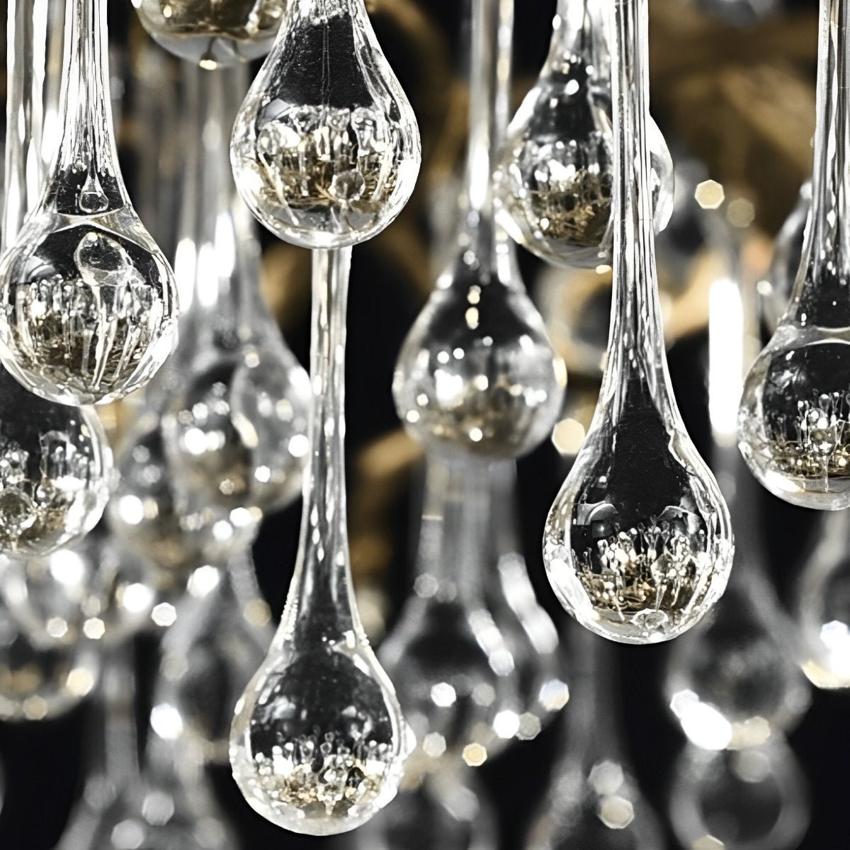 Modern Luxury Gold Tree Branch Teardrop Dimmable Chandelier Lights
