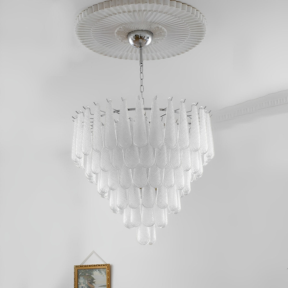 Retro Luxury Teardrop Waterfall Chandelier Light