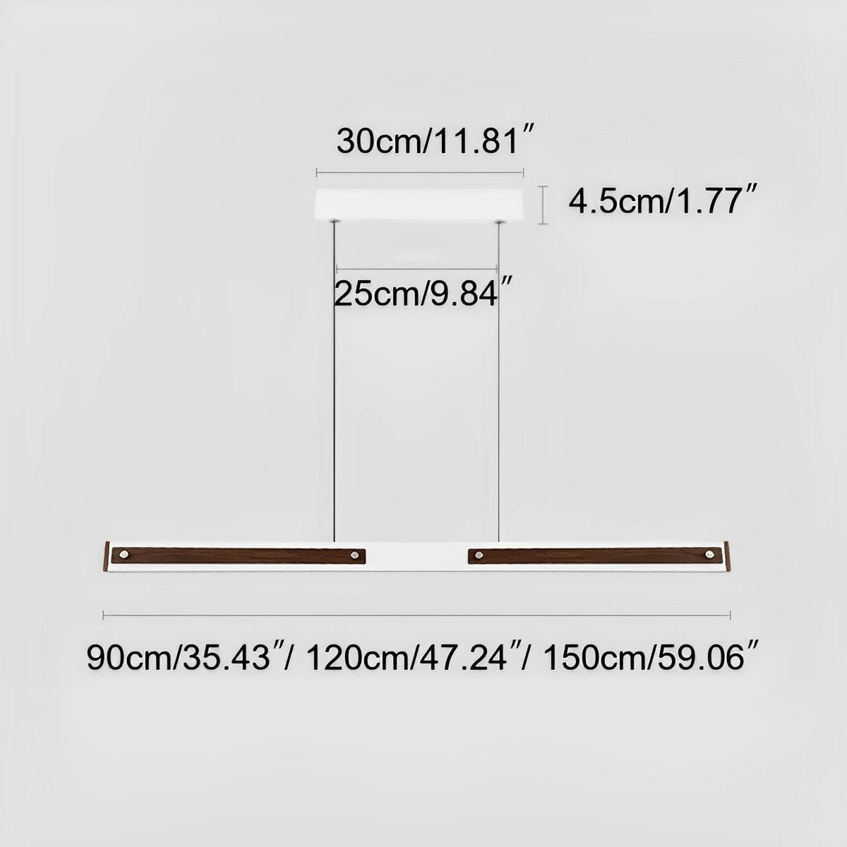 Vintage Minimalist Up and Down Dimmable LED Long Strip Light