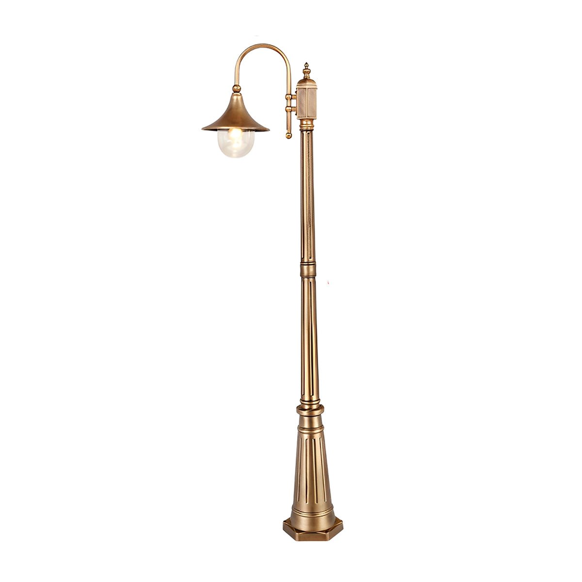 Vintage Waterproof Flared LED Outdoor Pathway Pole Lights