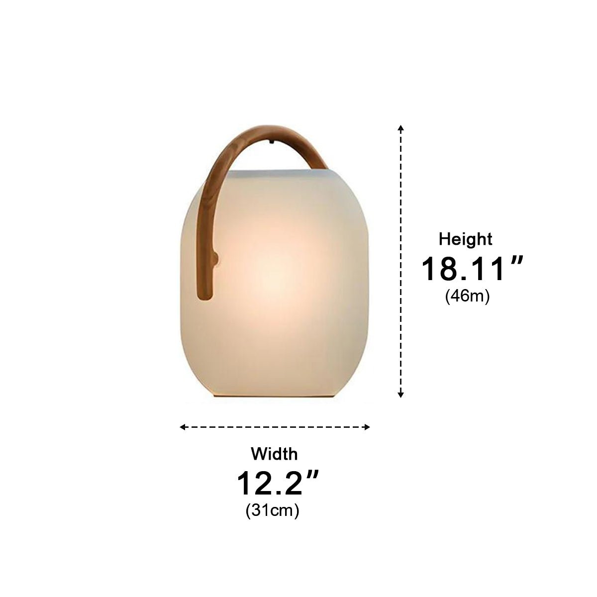 Waterproof Solar Oval Outdoor Tabletop Lamp Lanterns