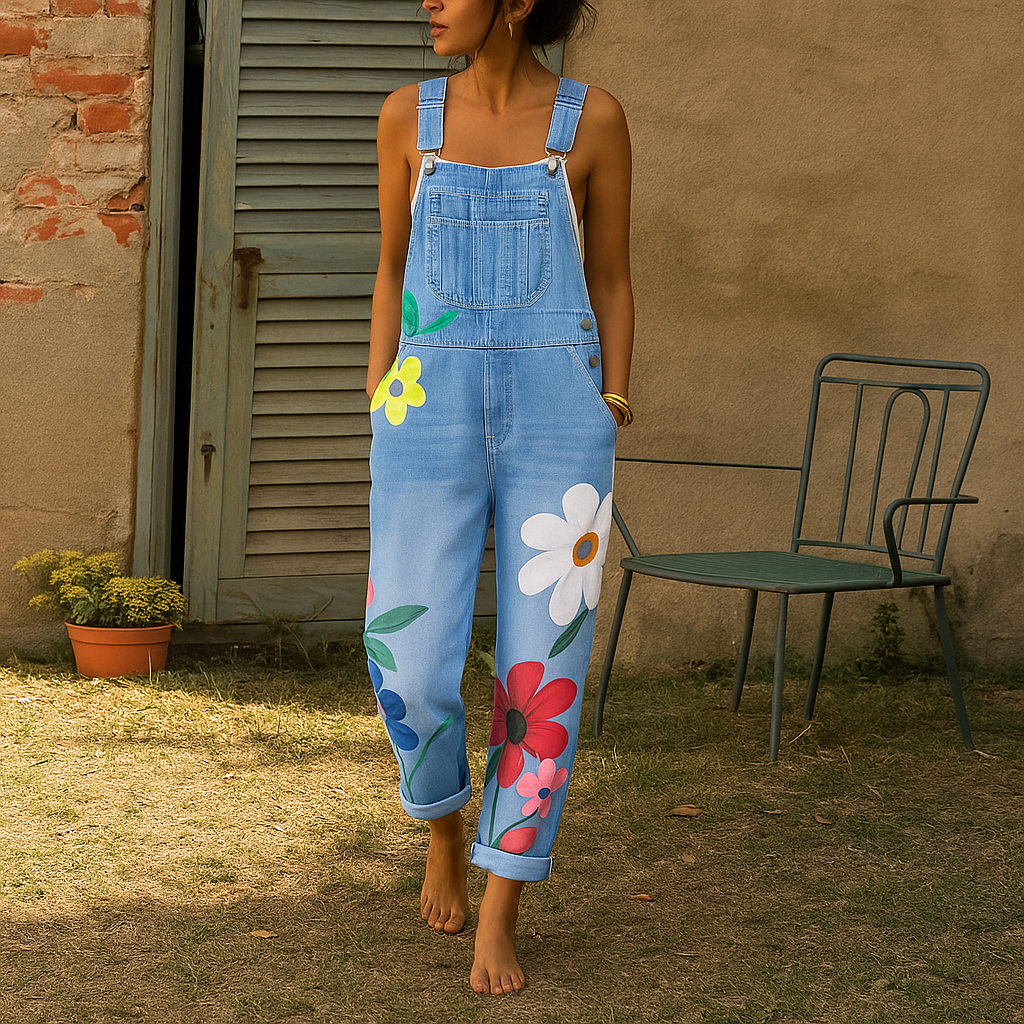 Women's Casual Floral Jumpsuit