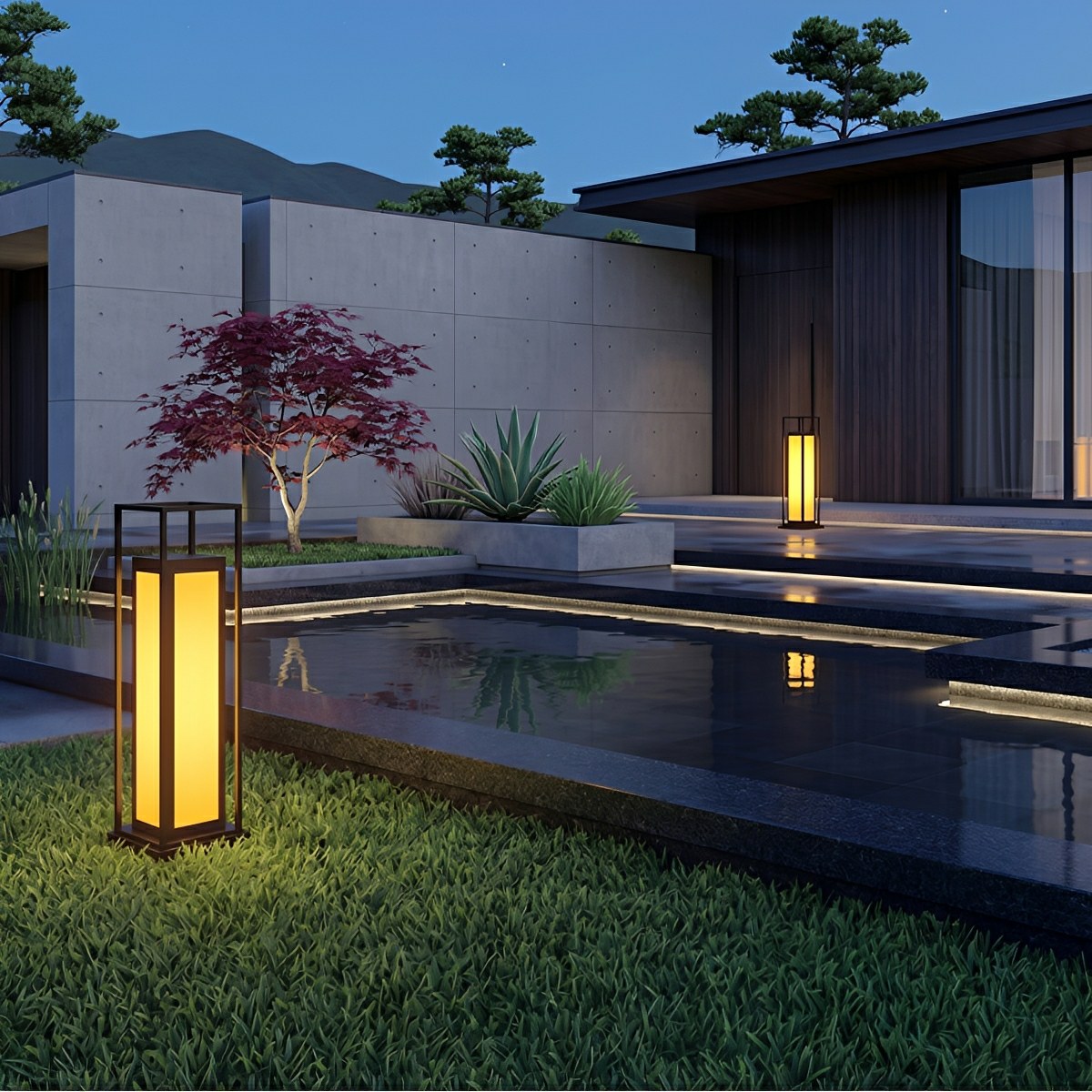 Waterproof Outdoor Post Lights LED Garden Lights Deck Light
