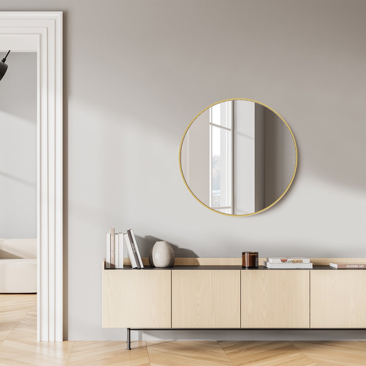 20 inch Round High-definition Wall Makeup Mirror Vanity Mirrors