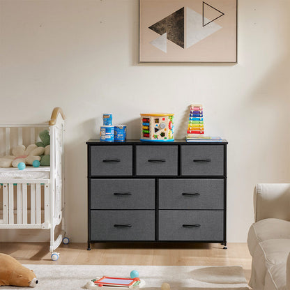 Large Capacity 5-10 Drawer Fabric Storage Cabinet Organizer