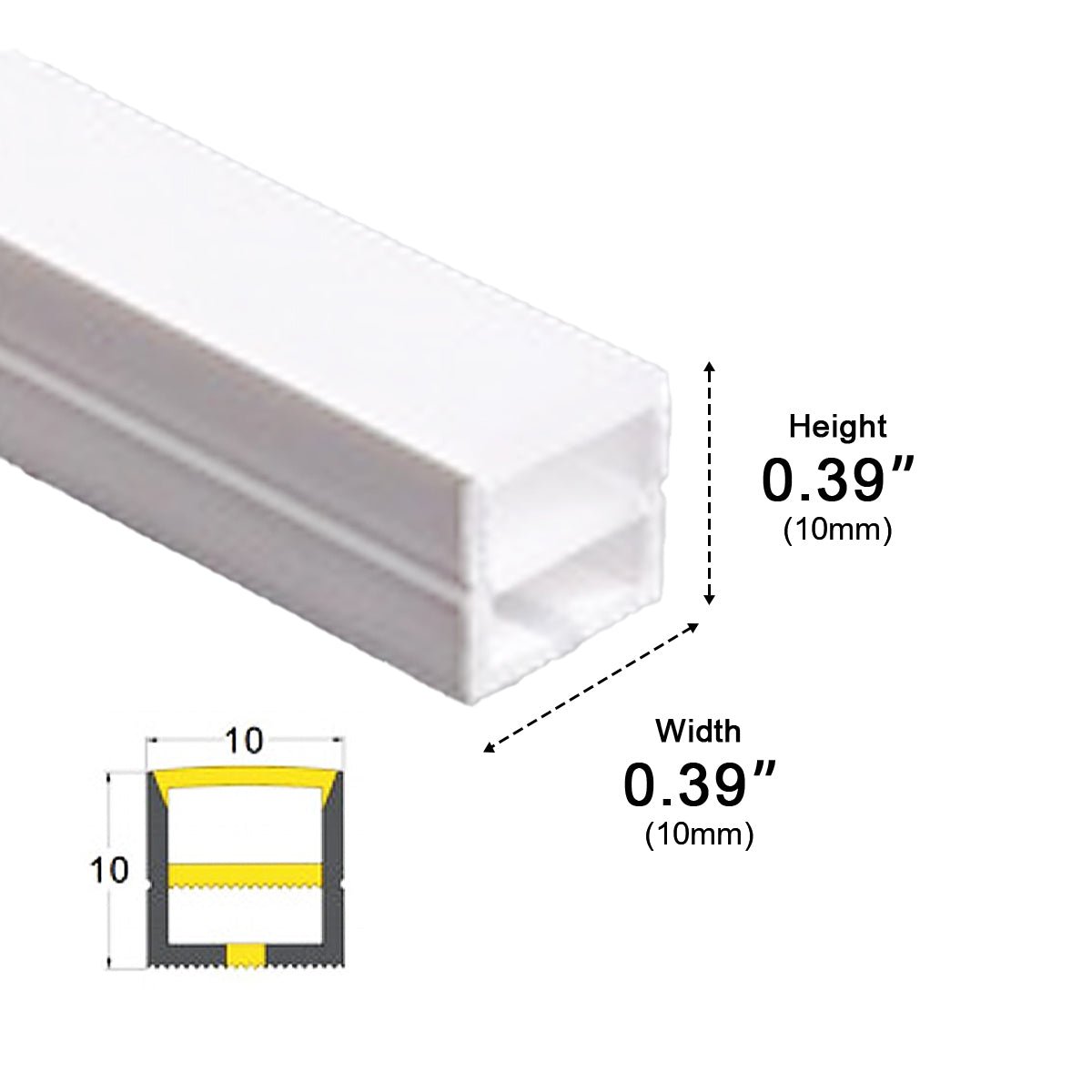 DC24V Waterproof Outdoor Recessed LED Flexible Linear Light Stair Lighting DIY