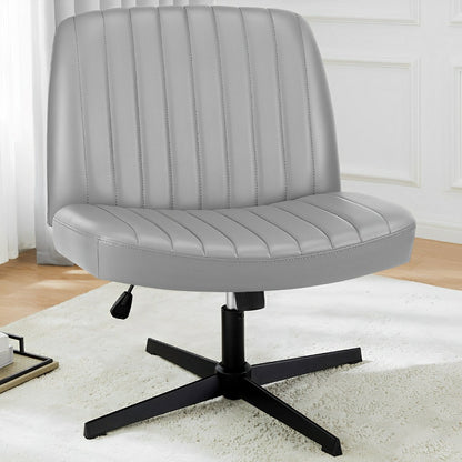 26 inches 360 Swivel Ergonomic Cross-Legged Chair, Home Office Chair