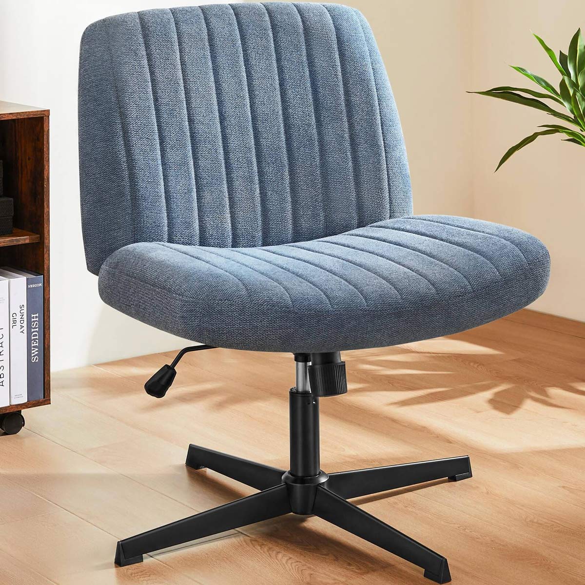 26 inches 360 Swivel Ergonomic Cross-Legged Chair, Home Office Chair