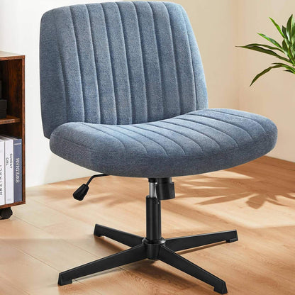 26 inches 360 Swivel Ergonomic Cross-Legged Chair, Home Office Chair