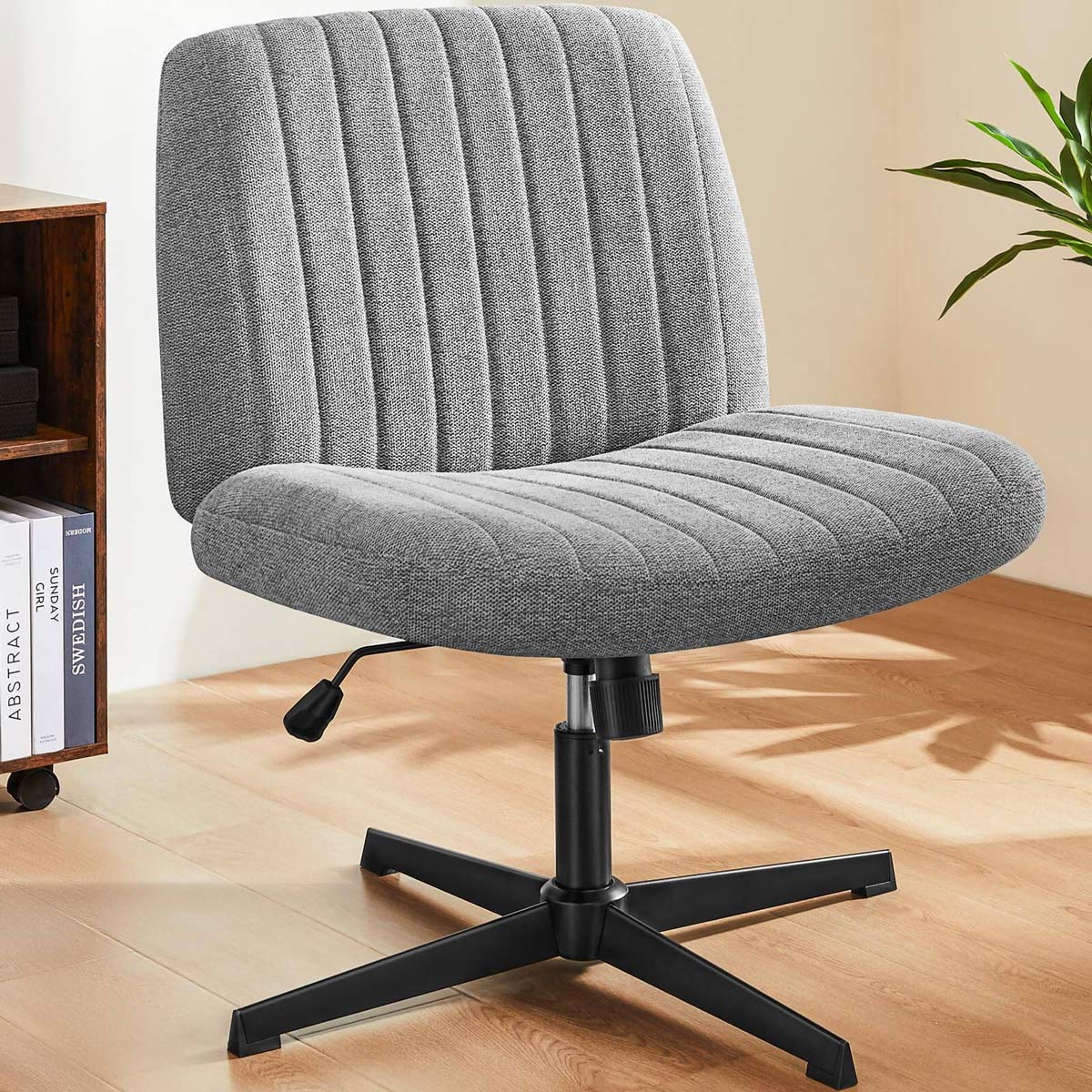 26 inches 360 Swivel Ergonomic Cross-Legged Chair, Home Office Chair