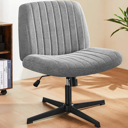 26 inches 360 Swivel Ergonomic Cross-Legged Chair, Home Office Chair