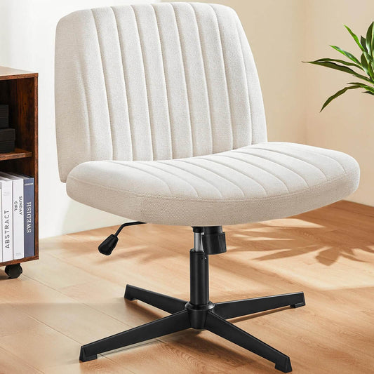 26 inches 360 Swivel Ergonomic Cross-Legged Chair, Home Office Chair