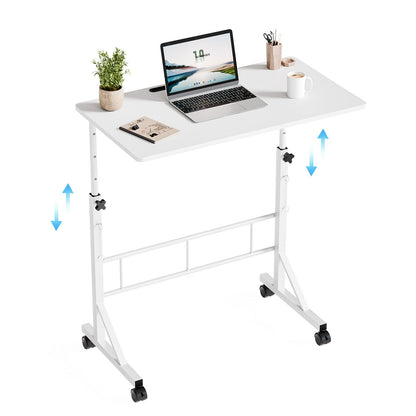 31.5" Adjustable Mobile Rolling Ergonomic Office Desk
