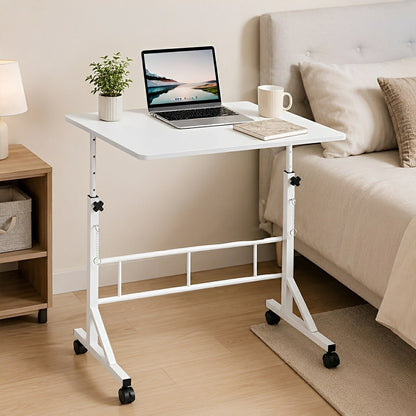 31.5" Adjustable Mobile Rolling Ergonomic Office Desk
