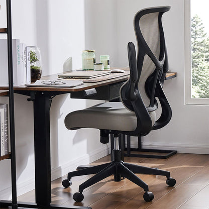 360 ° Rotatable Ergonomic Computer Mesh Office Chair with Armrests Support
