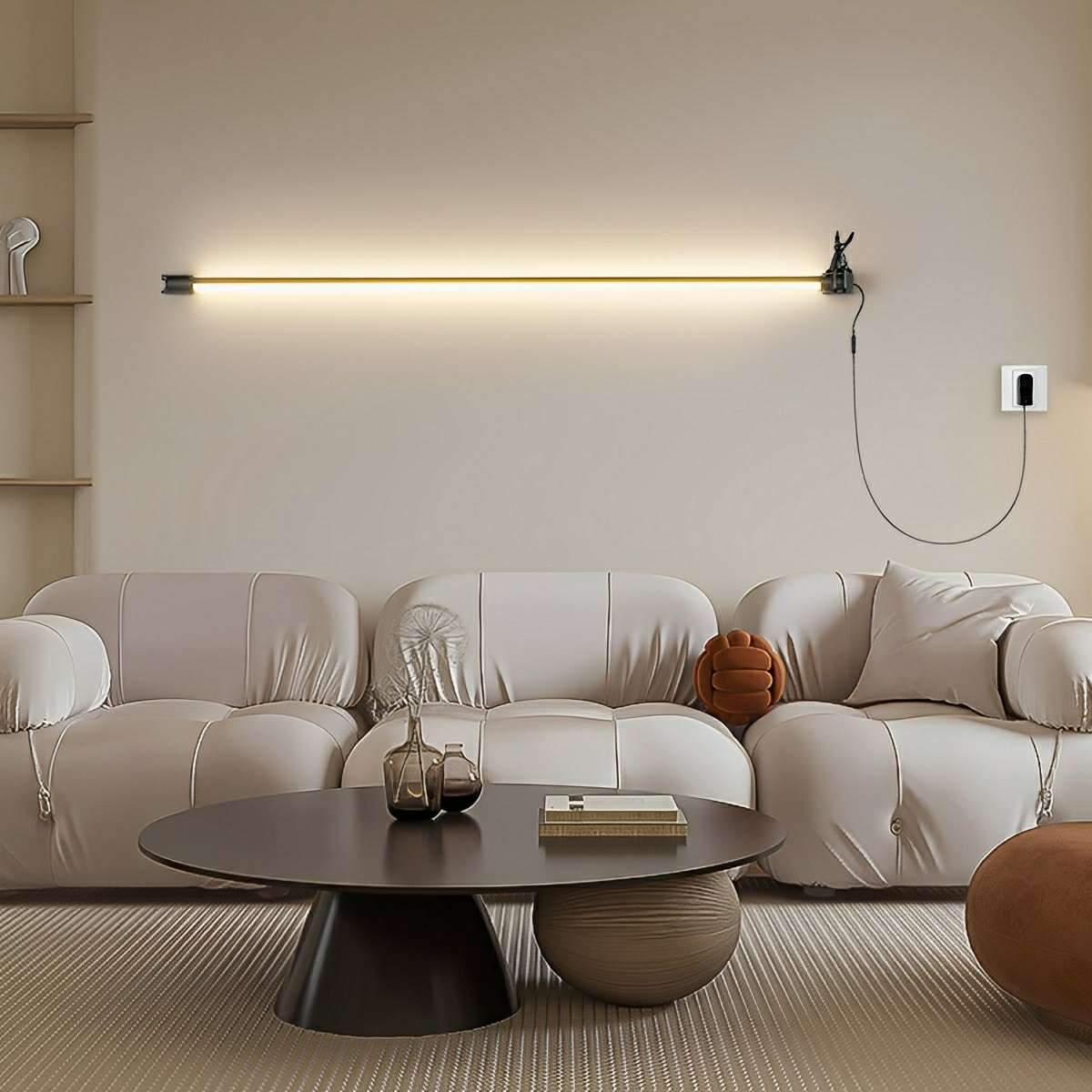 360°  Rotatable Modern Minimalist Plug-in LED Long Strip Lights Wall Light