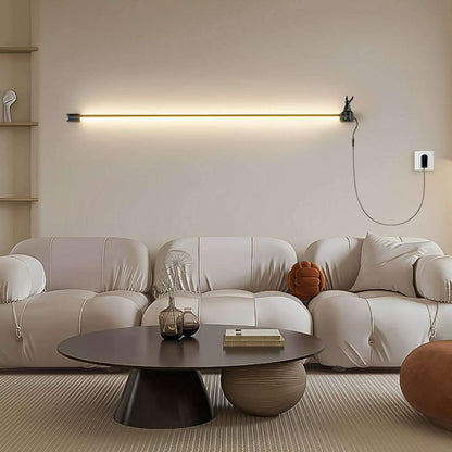 360°  Rotatable Modern Minimalist Plug-in LED Long Strip Lights Wall Light