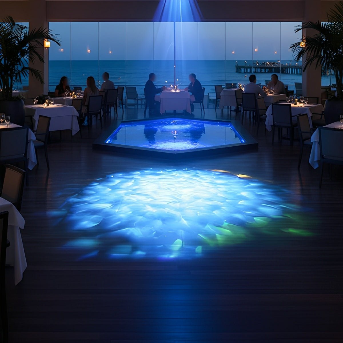 3D Dynamic Ocean Water Waves LED Spot Light Ambient Lighting