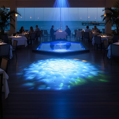 3D Dynamic Ocean Water Waves LED Spot Light Ambient Lighting