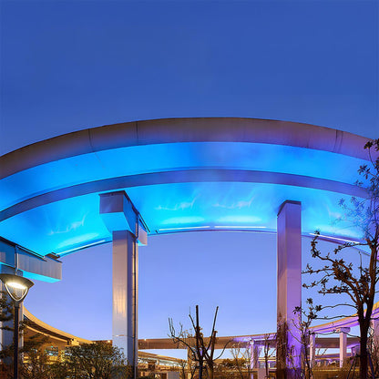 3D Dynamic Wave LED Strip Waterproof Outdoor Wall Washer Lights DC24V 42.91''
