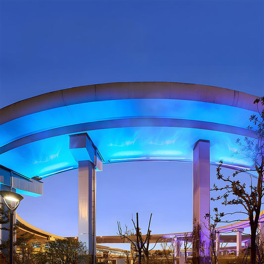 3D Dynamic Wave LED Strip Waterproof Outdoor Wall Washer Lights DC24V 42.91''