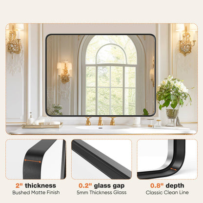 40"×30" Modern Farmhouse Bathroom Vanity Mirror Wall Mirror