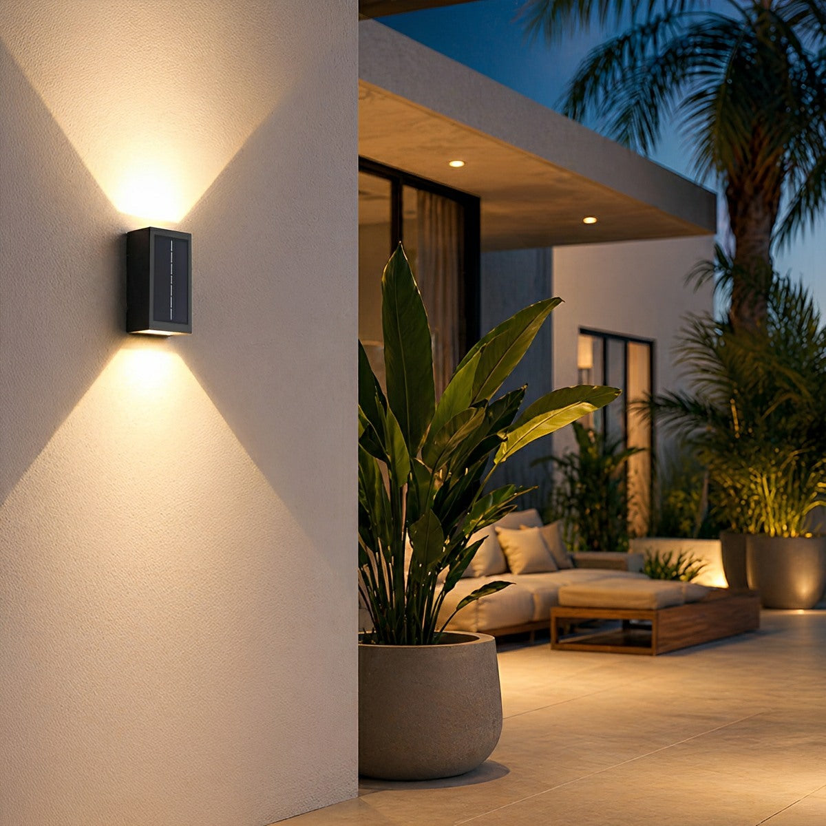 Two Light Effect Optional Waterproof LED Wall Light Sector