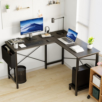 50 Inch Modern L-Shaped Computer Desk Gaming Corner Office Table