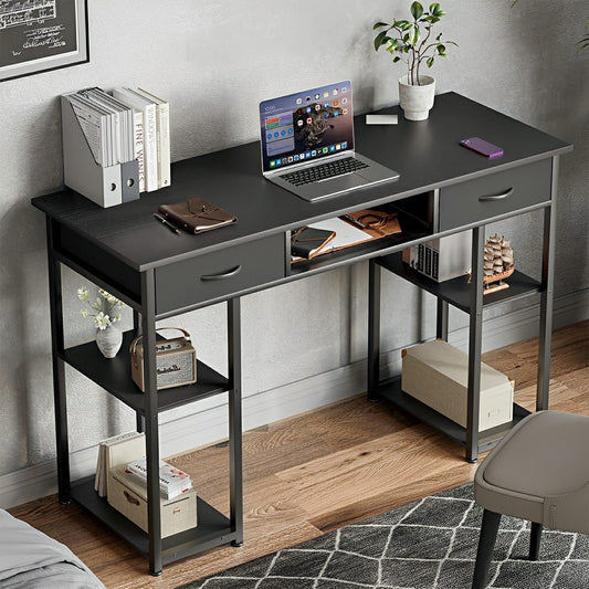 55" Computer Desk with 6 Drawers - for Home Office
