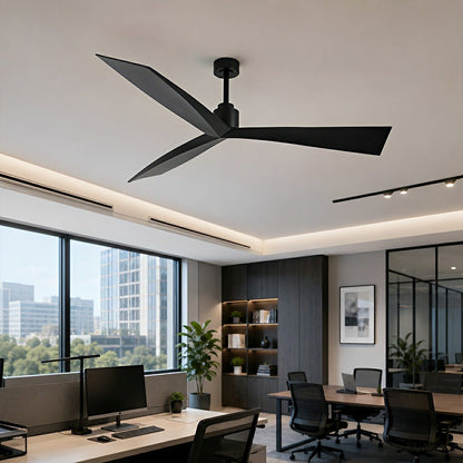 60" Contemporary Architecture Ceiling Fan with 3 Blades