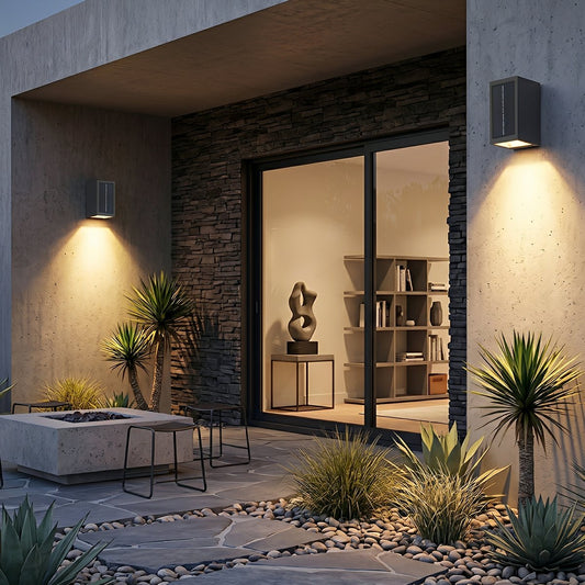 Two Light Effect Optional Waterproof LED Wall Light Sector