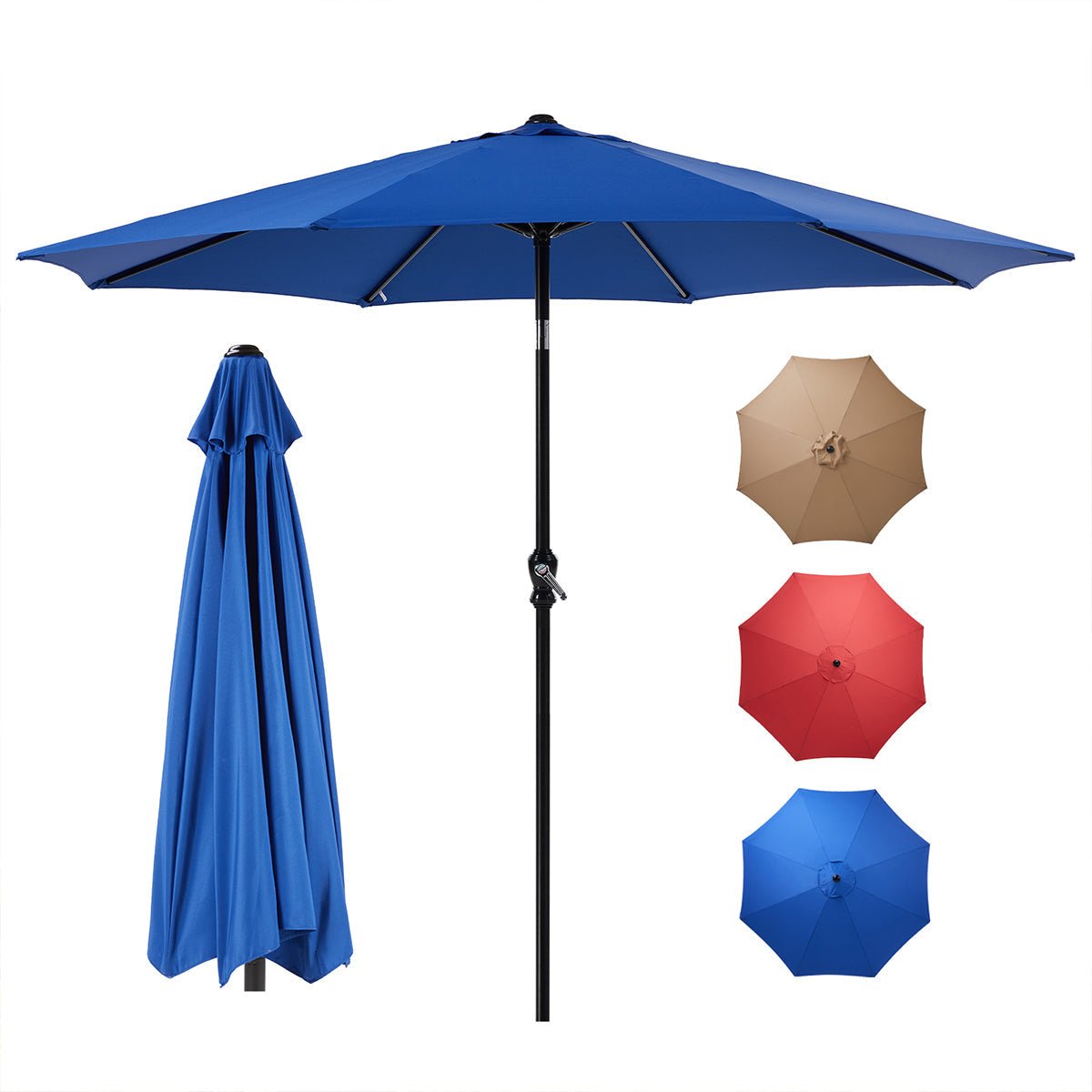 9 Ft Waterproof UV Protection Outdoor Patio Umbrella
