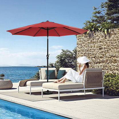 9 Ft Waterproof UV Protection Outdoor Patio Umbrella