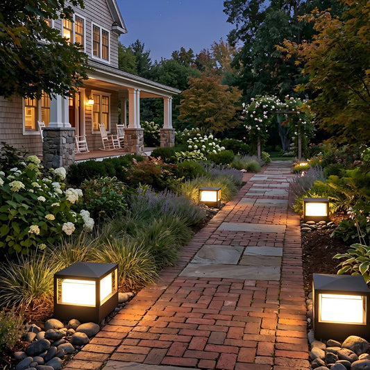 Waterproof Modern Square Outdoor Post Cap Light Fence Landscape Light
