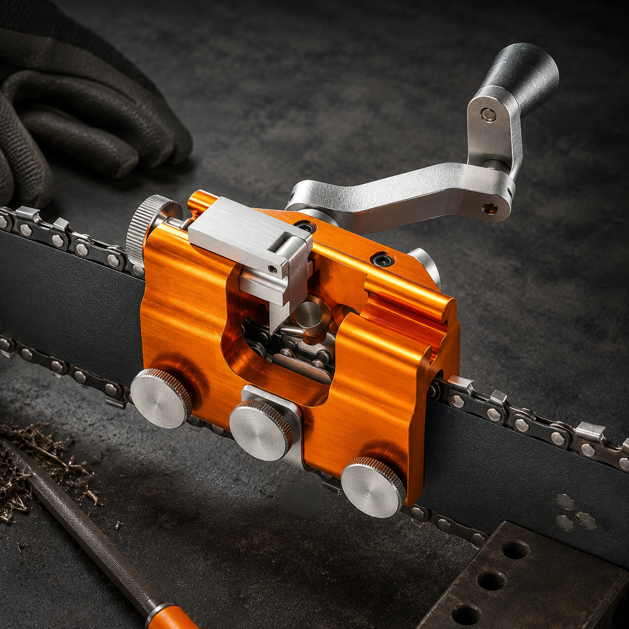 Precision Chainsaw Chain Sharpening Tool