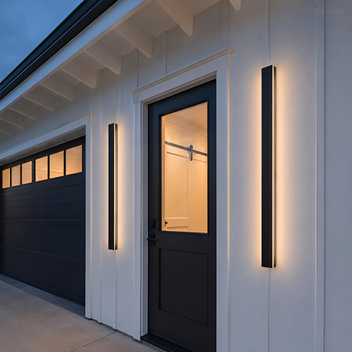 Waterproof Modern LED Long Strip Outdoor Wall Porch Lights