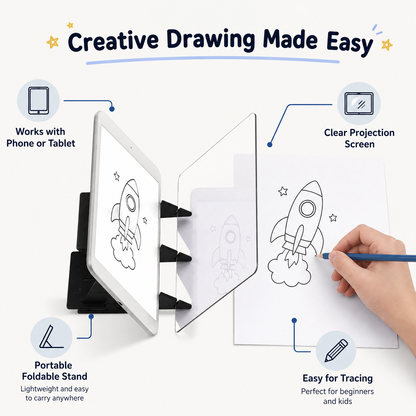 Portable Kids' Drawing Projector Toy