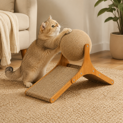 Dual-Design Interactive Cat Scratching Toy
