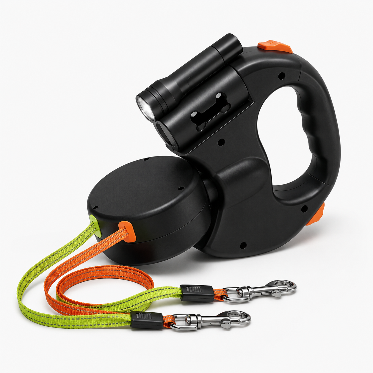 Hands-Free Dual Dog Leash with LED Light