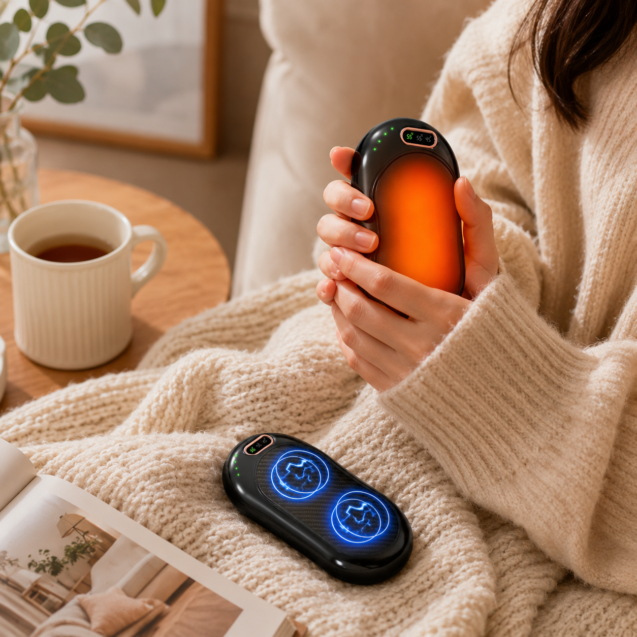 Rechargeable Double-Sided Hand Warmer