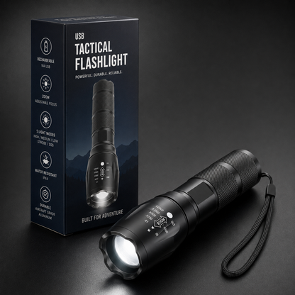 Tactical Waterproof LED Flashlight