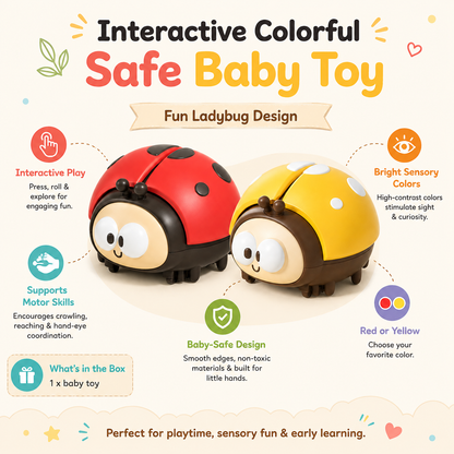 Colorful Ladybug Baby Activity Toy