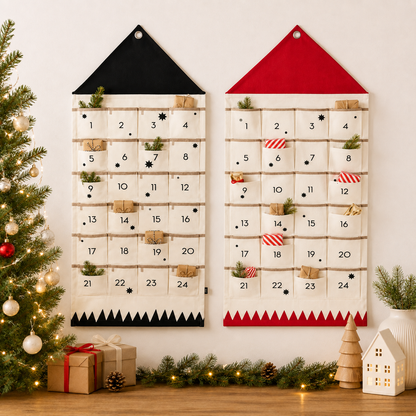 Personalized Fabric Christmas Countdown Calendar