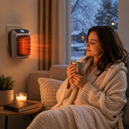 Compact Oscillating Electric Space Heater
