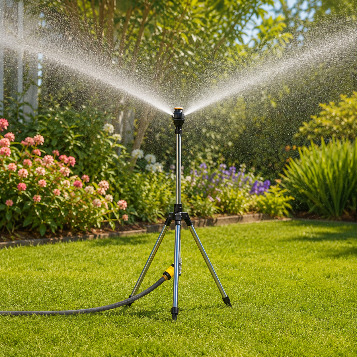 Adjustable Tripod Garden Sprinkler